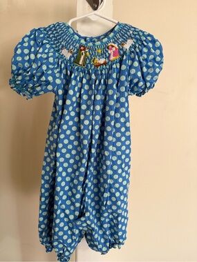 Mom & Me Smocked Nativity Bubble Romper